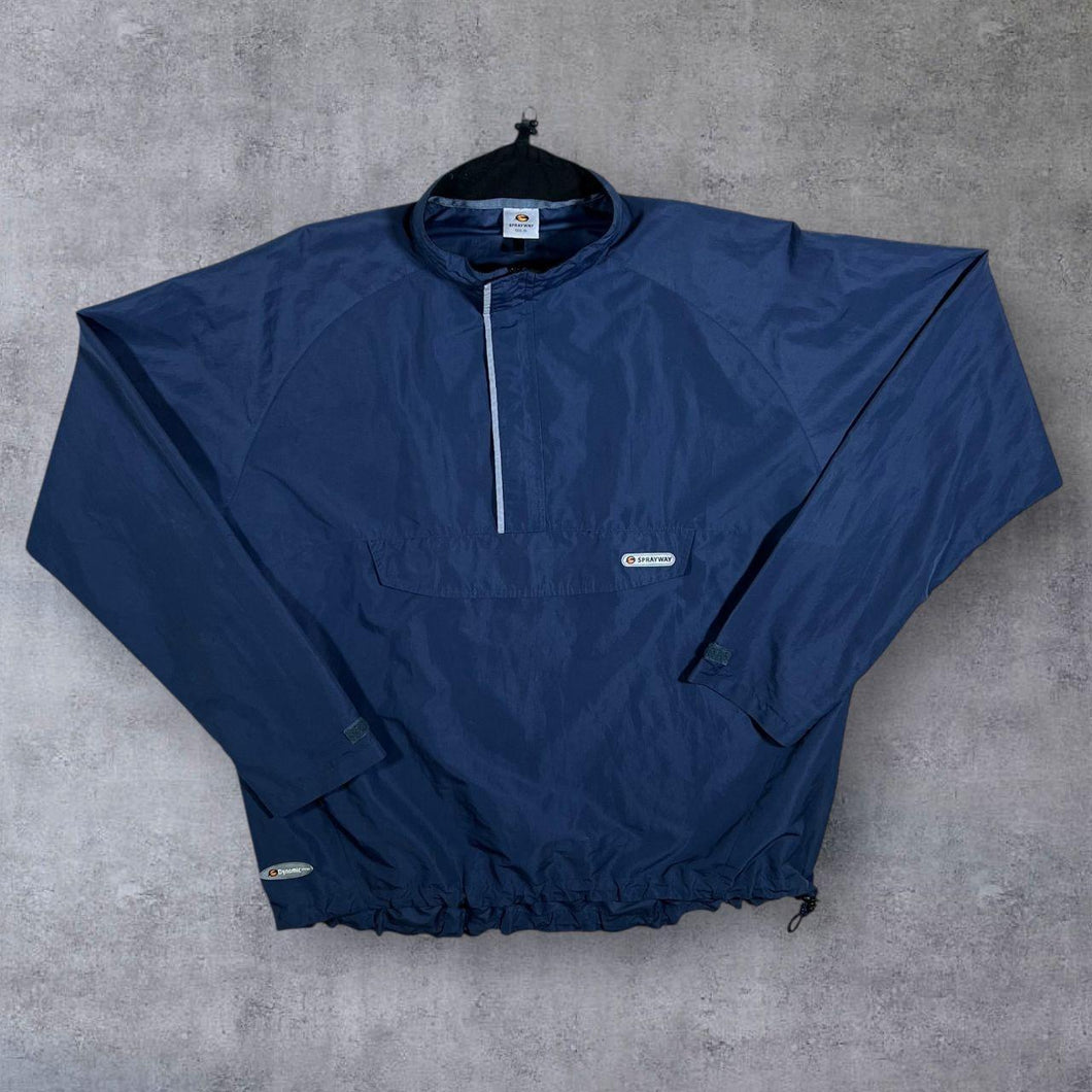 Sprayway Microlite Top II Kangaroo Pouch 1/4 Zip Lightweight Windbreaker Jacket