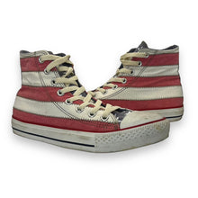 Load image into Gallery viewer, CONVERSE ALL STAR Star and Stripes USA Flag Pattern Hi-Top Sneakers Trainers Shoes
