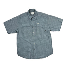 Load image into Gallery viewer, Vintage COLUMBIA SPORTSWEAR "GRT" Blue Check Short Sleeve Polyester Rayon Shirt
