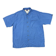 Load image into Gallery viewer, Early 00&#39;s THE NORTH FACE TNF Classic Blue Check Short Sleeve Zip Pocket Shirt
