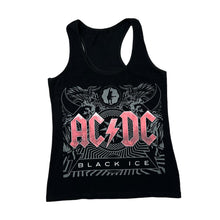 Load image into Gallery viewer, AC/DC &quot;Black Ice&quot; Graphic Logo Spellout Hard Rock Band Vest Top
