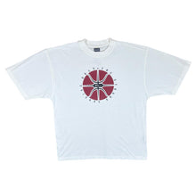 Load image into Gallery viewer, Early 00&#39;s Reebok NBA ALLEN IVERSON Basketball Logo Spellout Graphic White T-Shirt

