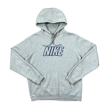 Load image into Gallery viewer, NIKE Classic Embroidered Big Spellout Grey Pullover Hoodie
