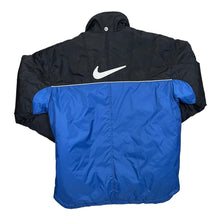 Load image into Gallery viewer, Vintage 90's NIKE Embroidered Big Swoosh Logo Colour Block Padded Sports Coat Jacket
