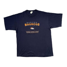 Load image into Gallery viewer, Vintage Lee Sport NFL DENVER BRONCOS Embroidered Football Logo Spellout Cotton T-Shirt
