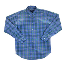 Load image into Gallery viewer, Early 00&#39;s RALPH LAUREN Mini Logo Plaid Check Long Sleeve Button-Up Shirt
