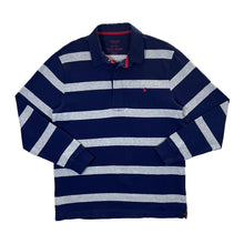 Load image into Gallery viewer, JOULES Embroidered Mini Logo Colour Block Striped Long Sleeve Rugby Polo Shirt
