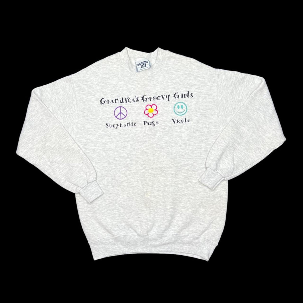 Vintage Lee GRANDMA’S GROOVY GIRLS Novelty Hippy Crewneck Sweatshirt