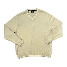 Load image into Gallery viewer, BLUE HARBOUR Marks &amp; Spencer Classic Cotton Knit V-Neck Sweater Jumper
