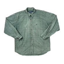 Load image into Gallery viewer, Vintage RALPH LAUREN &quot;Bradfield&quot; Embroidered Mini Logo Green Check Long Sleeve Button-Up Shirt
