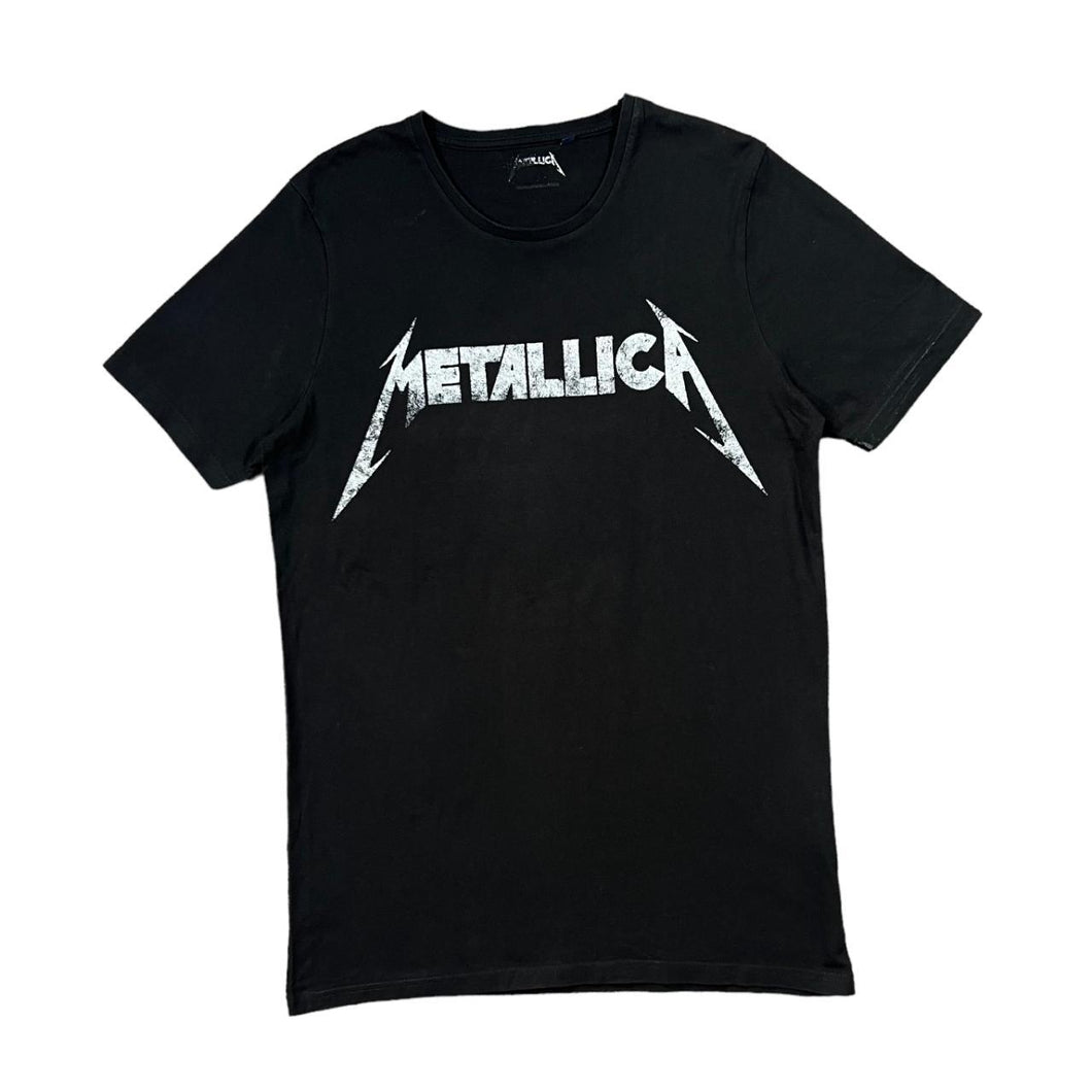 METALLICA Classic Logo Spellout Graphic Thrash Heavy Metal Band T-Shirt