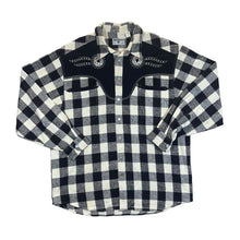 Load image into Gallery viewer, Vintage JOHN BANER Cowboy Western Style Plaid Check Long Sleeve Flannel Shirt
