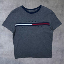 Load image into Gallery viewer, Tommy Hilfiger Embroidered Big Logo Spellout Short Sleeve Cotton T-Shirt
