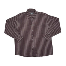 Load image into Gallery viewer, Vintage 90’s L’HOMME MODERNE Classic Striped Long Sleeve Cotton Flannel Shirt
