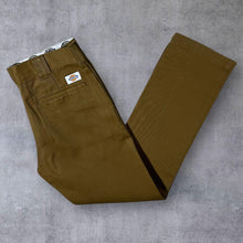 Load image into Gallery viewer, Dickies Classic Brown Skater Workwear Straight Leg Chino Trousers
