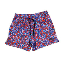 Load image into Gallery viewer, NIKE Embroidered Mini Logo Polka Dot Multi Colour Patterned Polar Fleece Shorts
