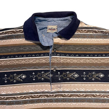 Load image into Gallery viewer, Vintage Paco Calvari Crazy Abstract Patterned Cotton Short Sleeve Polo Shirt
