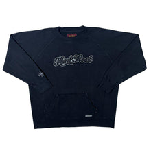 Load image into Gallery viewer, Hard Rock Cafe &quot;Atlanta&quot; Embroidered Souvenir Spellout Black Crewneck Sweatshirt
