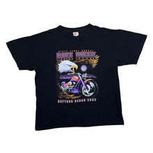 Load image into Gallery viewer, Vintage DAYTONA BEACH BIKE WEEK (2002) Gothic Biker Souvenir Spellout Graphic T-Shirt
