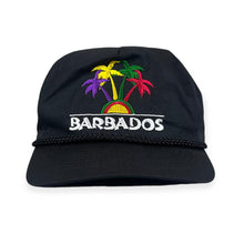 Load image into Gallery viewer, Vintage 90&#39;s Barbados Embroidered Souvenir Spellout Black Baseball Cap
