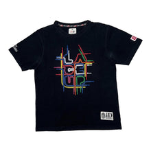 Load image into Gallery viewer, Gilbert EMIRATES DUBAI RUGBY 7’S “Lace Up” Spellout Graphic T-Shirt
