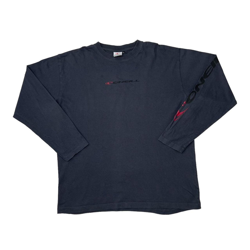 Early 00’s O’NEILL Classic Skater Surfer Logo Spellout Graphic Long Sleeve T-Shirt