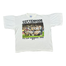 Load image into Gallery viewer, Vintage TOTTENHAM HOTSPUR FC Spurs &quot;FA Cup Winners 1991&quot; Football Souvenir Graphic T-Shirt
