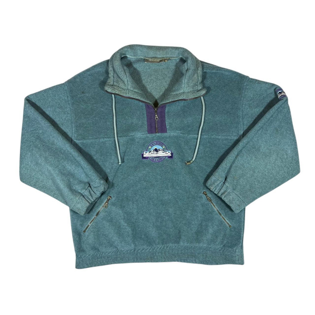 Vintage FASHION AFFAIRS Embroidered Logo 1/4 Zip Pullover Fleece Sweatshirt