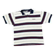 Load image into Gallery viewer, Early 00&#39;s GIORGIO New Directions Embroidered Mini Logo Multi Striped Polo Shirt
