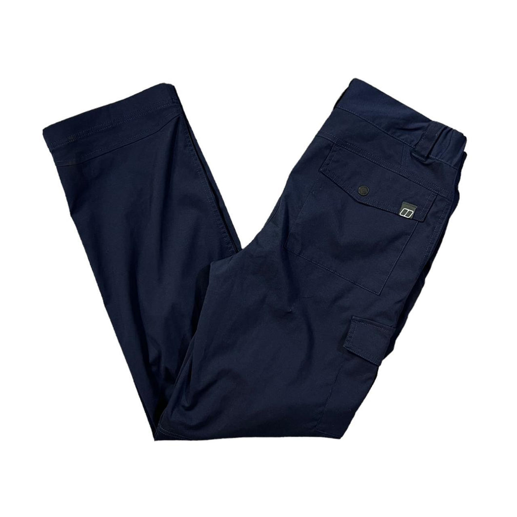 BERGHAUS Classic Blue Hiking Utility Windbreaker Pants Trousers Bottoms