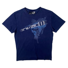 Load image into Gallery viewer, Animal Classic Logo Spellout Surfer Graphic Navy Blue Cotton T-Shirt
