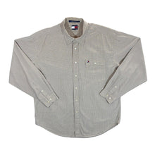 Load image into Gallery viewer, Vintage TOMMY HILFIGER Beige Blue Check Long Sleeve Button-Up Shirt
