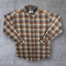Load image into Gallery viewer, Vintage Levi&#39;s Red Tab Western Style Plaid Check Long Sleeve Button-Up Flannel Shirt
