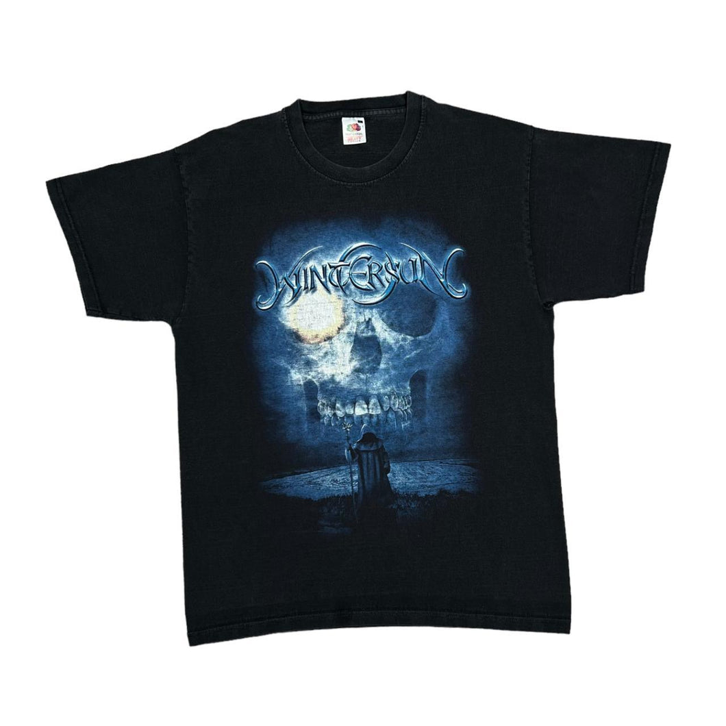 WINTERSUN Graphic Spellout Finnish Black Power Folk Heavy Metal Band T-Shirt