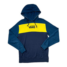 Load image into Gallery viewer, VANS Colour Block Embroidered Logo Spellout Skater Pullover Hoodie
