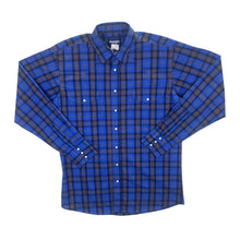 Load image into Gallery viewer, Vintage Wrangler Cowboy Western Plaid Check Pearl Snap Popper Long Sleeve Shirt
