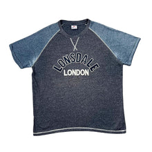 Load image into Gallery viewer, LONSDALE LONDON Embroidered Big Spellout Raglan Short Sleeve Cotton T-Shirt
