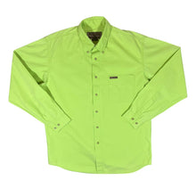 Load image into Gallery viewer, Vintage MARLBORO CLASSICS Lime Green Cotton Long Sleeve Button-Up Shirt
