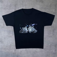 Load image into Gallery viewer, Siberian White Tiger Galaxy Universe Space Animal Nature Graphic T-Shirt
