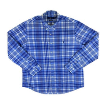 Load image into Gallery viewer, Ralph Lauren &quot;Classic Fit&quot; Blue White Check Long Sleeve Button-Up Cotton Shirt
