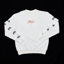 Load image into Gallery viewer, FILA Embroidered Mini Centre Patch Logo Crewneck Sweatshirt
