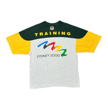 Load image into Gallery viewer, Vintage SYDNEY 2000 OLYMPICS "Training" Colour Block Spellout Graphic Short Sleeve T-Shirt
