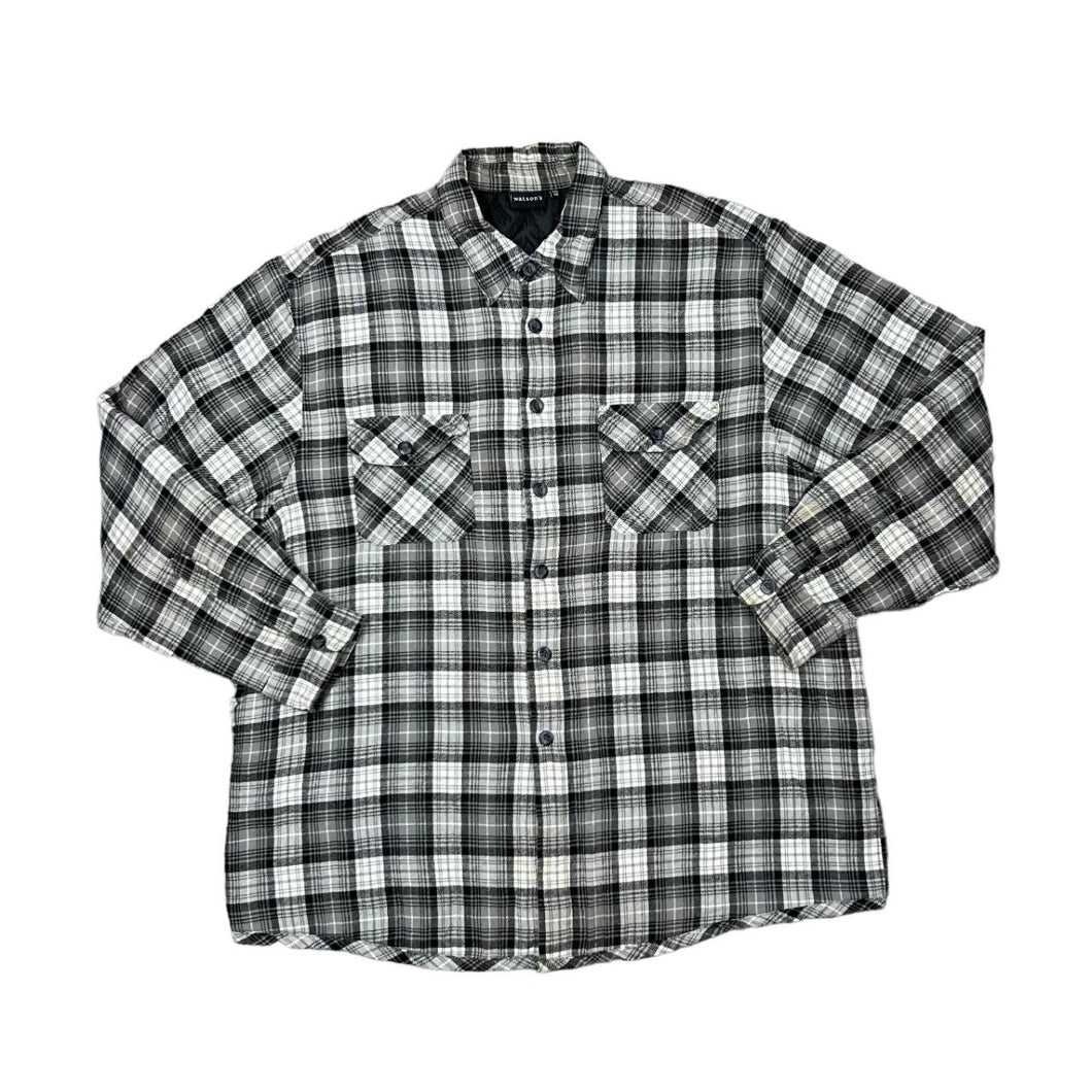 Early 00's WATSON'S Lumberjack Plaid Check Lightly Padded Flannel Over Shirt