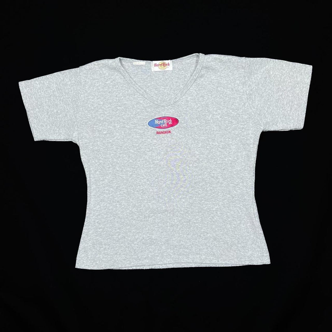Early 00’s HARD ROCK CAFE “Bangkok” Embroidered Souvenir Patch Logo T-Shirt