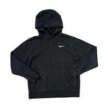 Load image into Gallery viewer, NIKE Classic Basic Embroidered Mini Swoosh Black Pullover Hoodie
