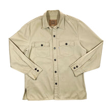 Load image into Gallery viewer, Vintage 90&#39;s LEVI&#39;S White Tab Made In Italy Beige Cotton Long Sleeve Over Shirt Jacket
