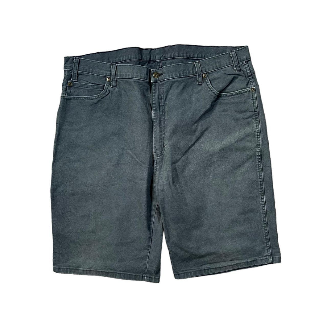 DICKIES Classic Dark Grey Worker Skater Cotton Cargo Shorts