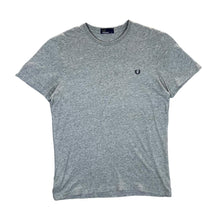 Load image into Gallery viewer, FRED PERRY Classic Essential Embroidered Mini Logo Grey Short Sleeve T-Shirt
