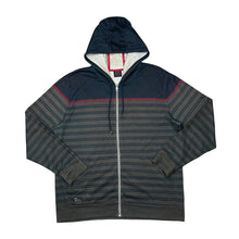 Load image into Gallery viewer, Early 00&#39;s OAKLEY y2k Colour Block Striped Skater Full Zip Hoodie
