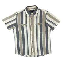 Load image into Gallery viewer, Vintage K'ERA ACTIVEWEAR Patterned Striped Short Sleeve Flannel Shirt

